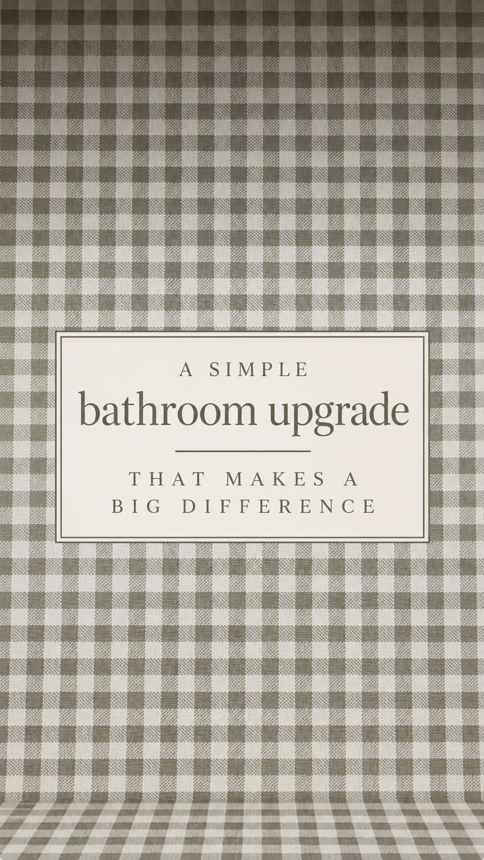Easy bathroom upgrade reel